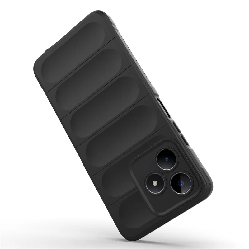 Funda de teléfono TPU para Realme C53 (Global) / C53 (India) / C51, funda trasera resistente a prueba de caídas - Negro