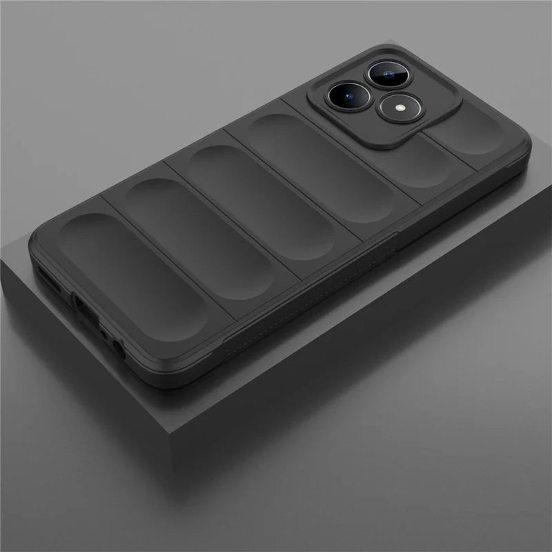 Funda de teléfono TPU para Realme C53 (Global) / C53 (India) / C51, funda trasera resistente a prueba de caídas - Negro