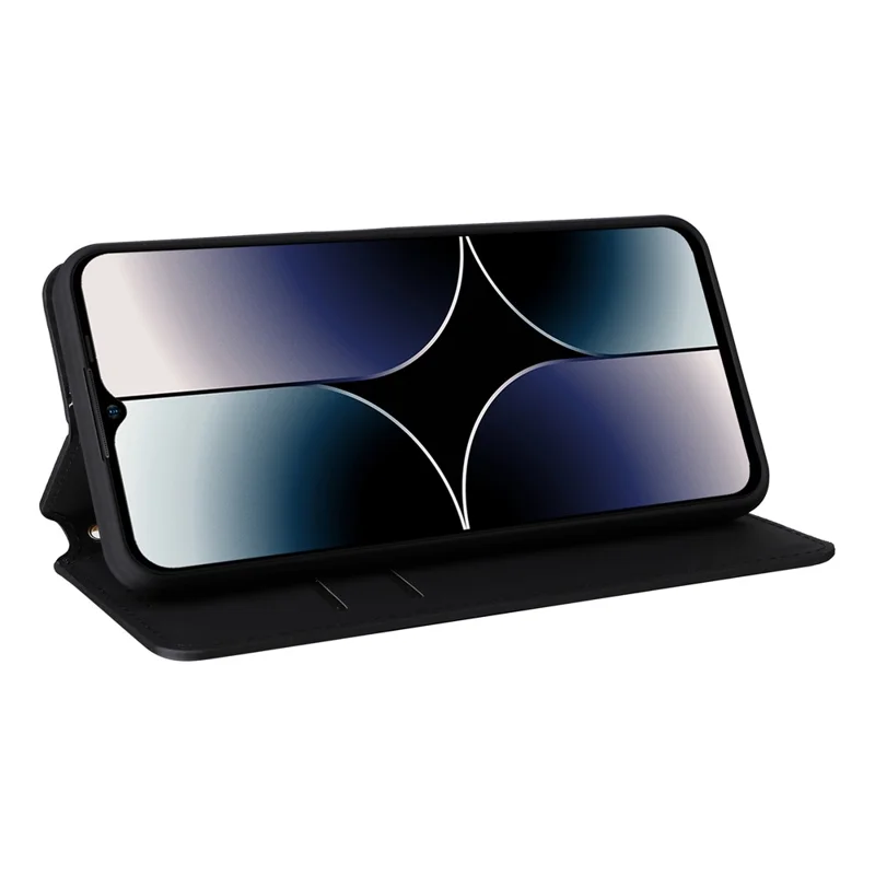 Étui à clapet pour Ulefone Note 16 Pro Motif en relief en cuir PU - Noir