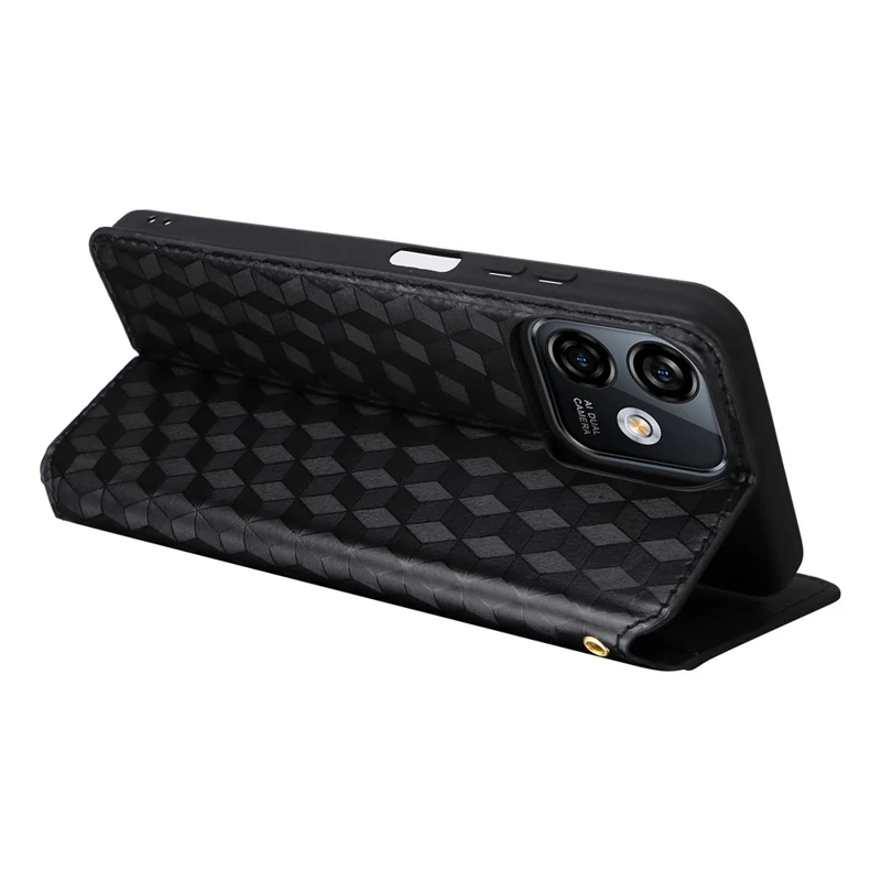 Étui à clapet pour Ulefone Note 16 Pro Motif en relief en cuir PU - Noir