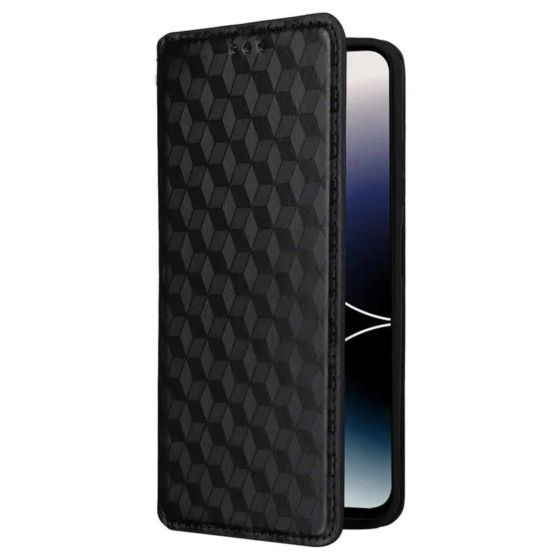 Étui à clapet pour Ulefone Note 16 Pro Motif en relief en cuir PU - Noir