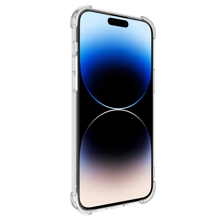 IMAK For iPhone 15 Pro Max Phone Back Cover Soft TPU Phone Case Anti-scratch Super Clear Shell - Transparent