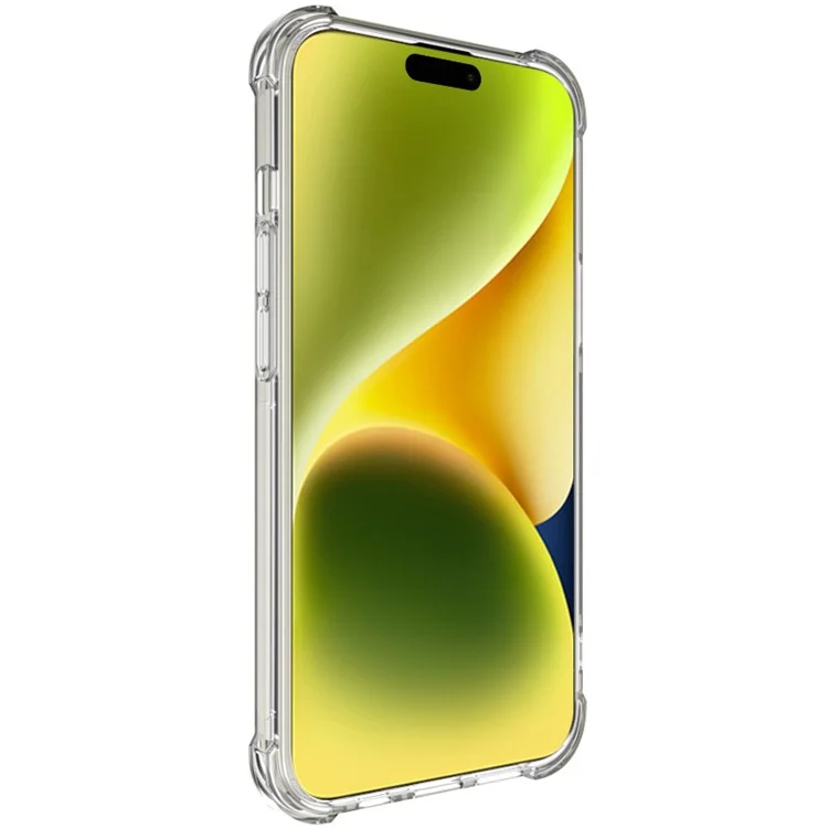 IMAK Anti-scratch Phone Case for iPhone 15 , Ultra Clear Back Cover Flexible TPU Phone Cover - Transparent