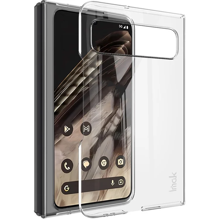 IMAK Crystal Case II Pro для Google Pixel Fold PC Crystal Phone Case Two-Piece Design Shell (Верхняя Крышка + Нижняя Крышка)