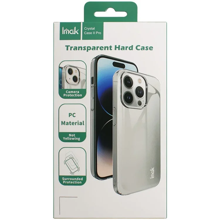 IMAK Crystal Case II Pro для Google Pixel Fold PC Crystal Phone Case Two-Piece Design Shell (Верхняя Крышка + Нижняя Крышка)