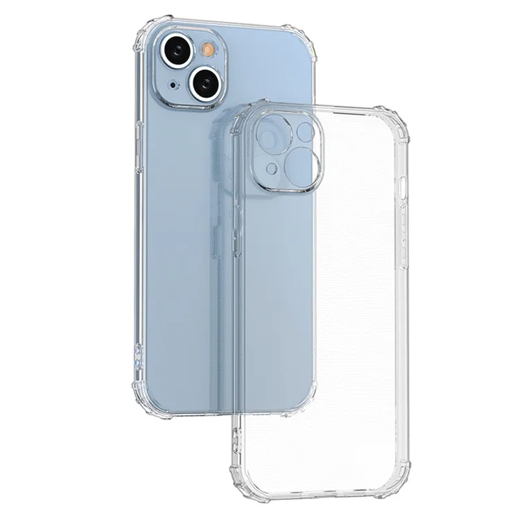 Super Clear Phone Case for iPhone 15 Plus , Anti-Scratch TPU Shell Four Corner Drop Protection Phone Cover