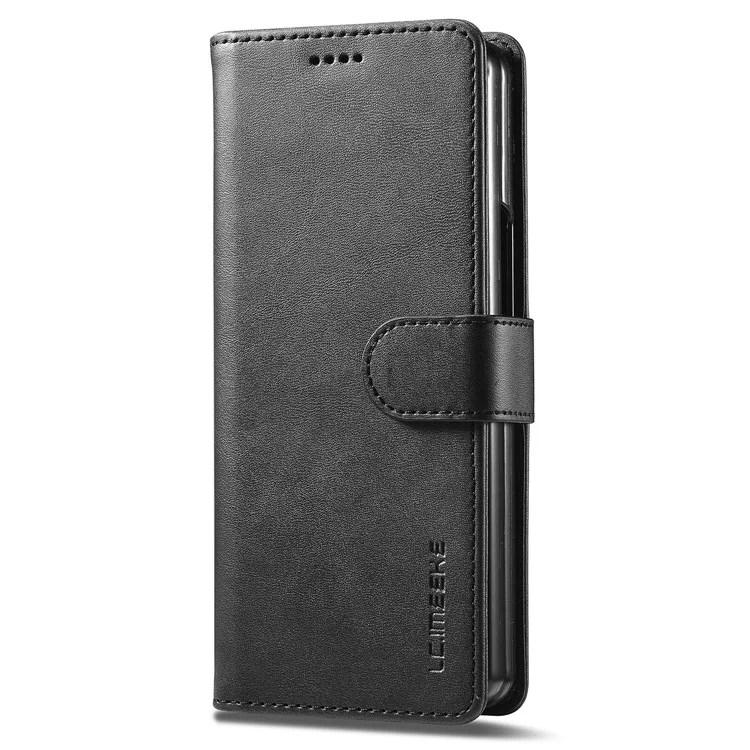 LC.IMEEKE Für Samsung Galaxy Z Fold5 5G Wallet Ledertasche Telefonhülle, Aufstellfunktion - Schwarz