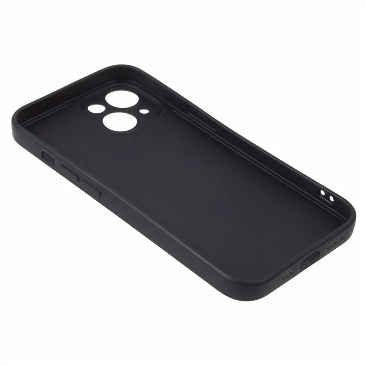 Soft TPU Cover for iPhone 14 Cartoon Astronaut Pattern Printing Anti-drop Phone Case - Black