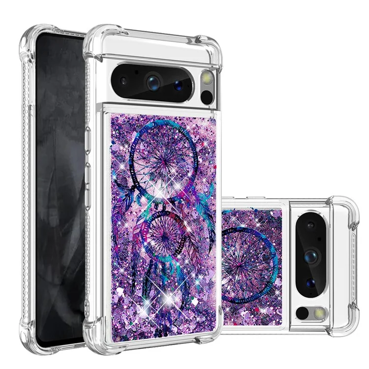 YB Quicksand Serie-2 für Google Pixel 8 Pro Musterbedruckter Floating-Case Soft TPU stoßfest Handyhülle - Windspiele