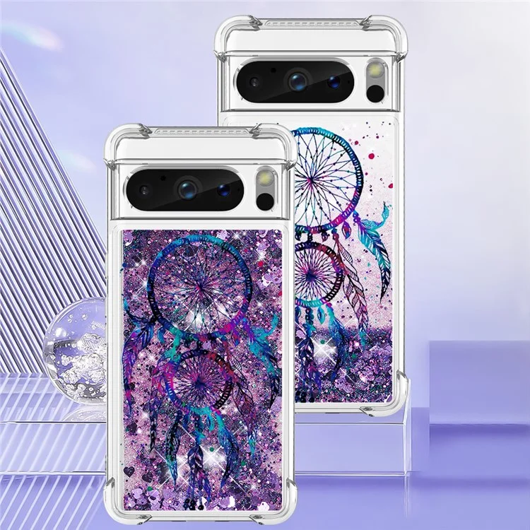 YB Quicksand Serie-2 für Google Pixel 8 Pro Musterbedruckter Floating-Case Soft TPU stoßfest Handyhülle - Windspiele
