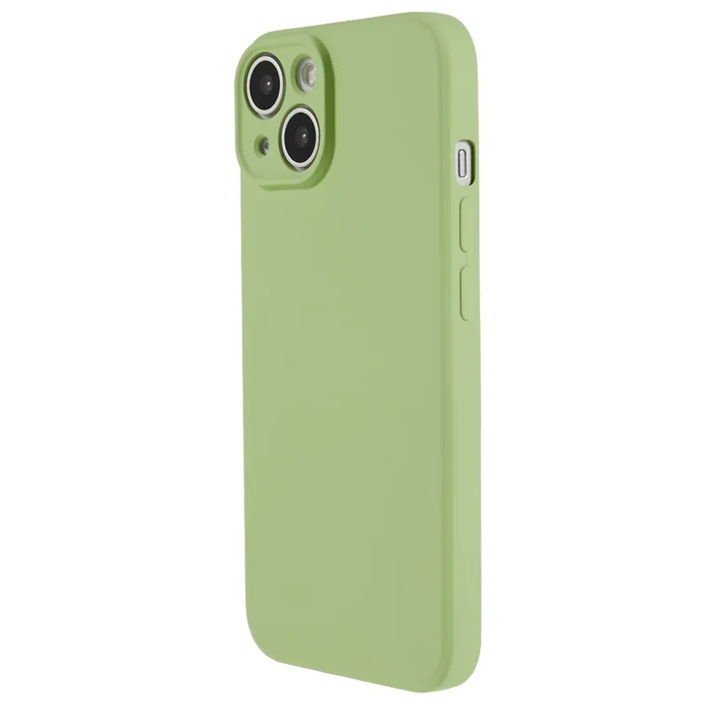 Guscio in fibra per iPhone 15 Candy Color Anti-drop TPU Custodia per telefono in gomma - Matcha Green