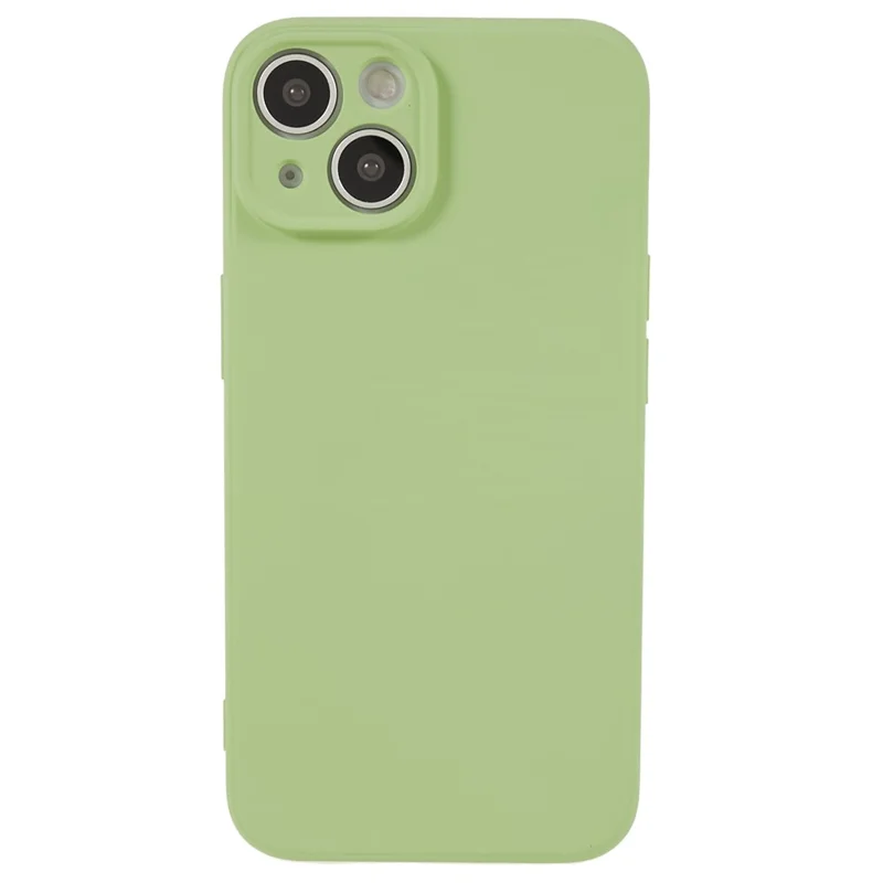 Guscio in fibra per iPhone 15 Candy Color Anti-drop TPU Custodia per telefono in gomma - Matcha Green
