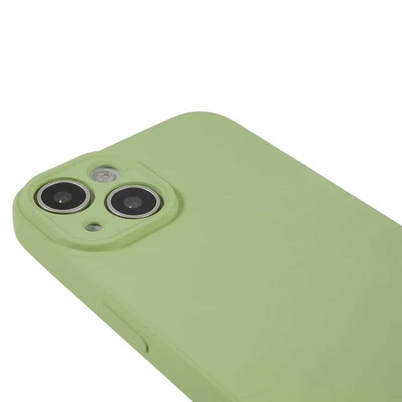 Guscio in fibra per iPhone 15 Candy Color Anti-drop TPU Custodia per telefono in gomma - Matcha Green