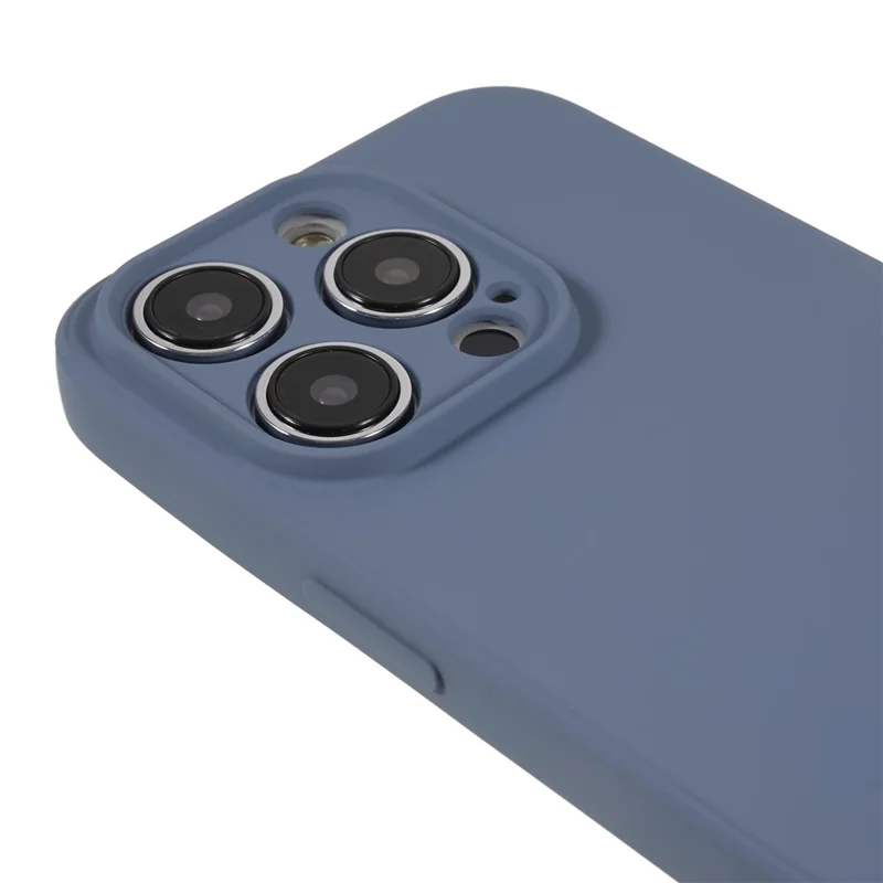 Rubberized Candy Color Shell for iPhone 15 Pro Soft TPU + Fiber Lining Phone Case Phone Cover - Lavender Grey