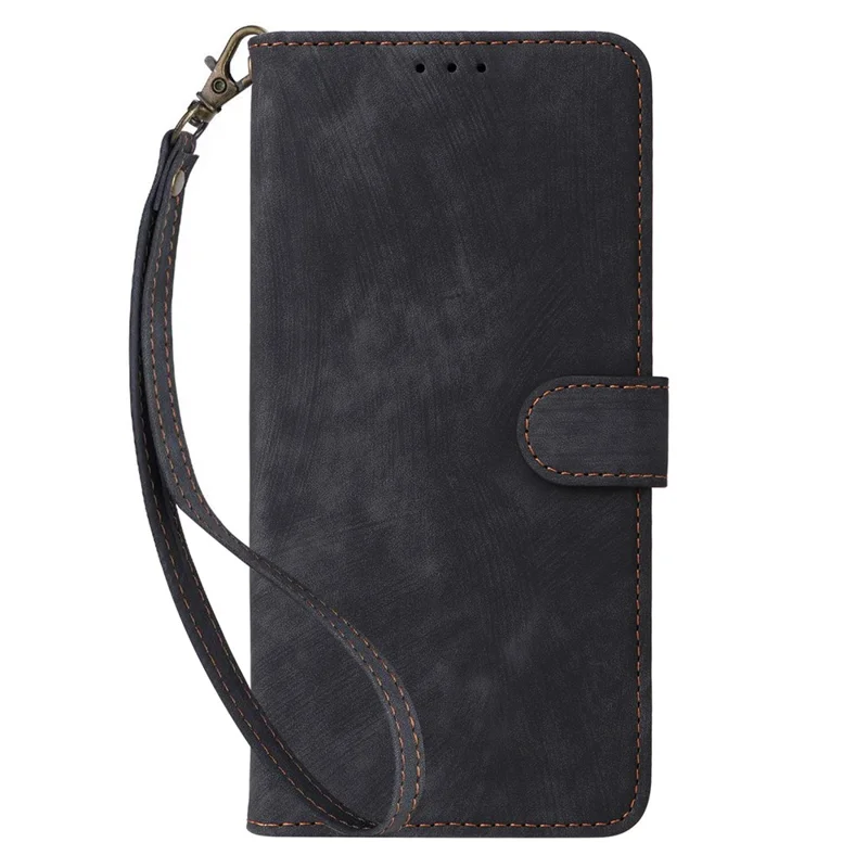 Voor Nokia XR21 RFID-blokkerende telefoonhoes portemonnee standaard shell stootvaste lederen hoes - Zwart