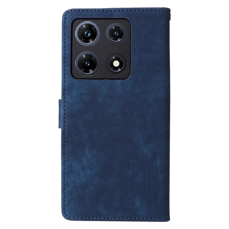 RFID Blocking Phone Cover for Infinix Note 30 Pro 4G X678B Wallet Stand Shell Leather Case - Blue