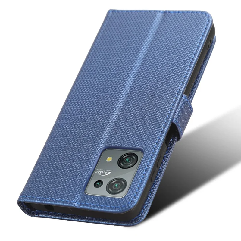 Custodia per telefono in pelle Diamond Texture per Blackview Oscal C30 / C30 Pro - Blu
