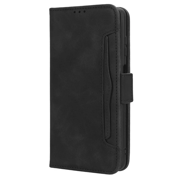 Per Blackview Oscal C30 / Oscal C30 Pro Multiple Card Slots PU Leather Case Wallet Phone Stand Cover - Nero