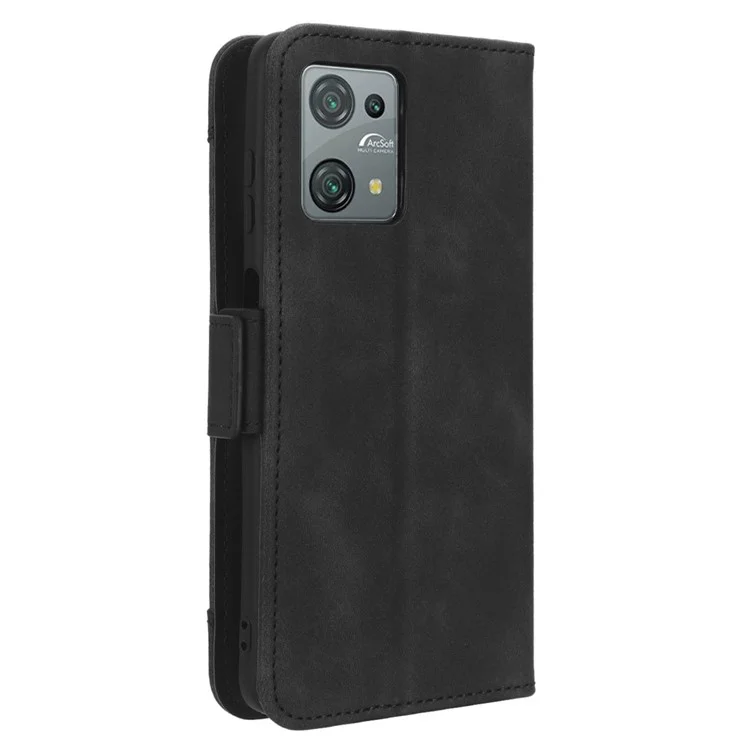 Per Blackview Oscal C30 / Oscal C30 Pro Multiple Card Slots PU Leather Case Wallet Phone Stand Cover - Nero