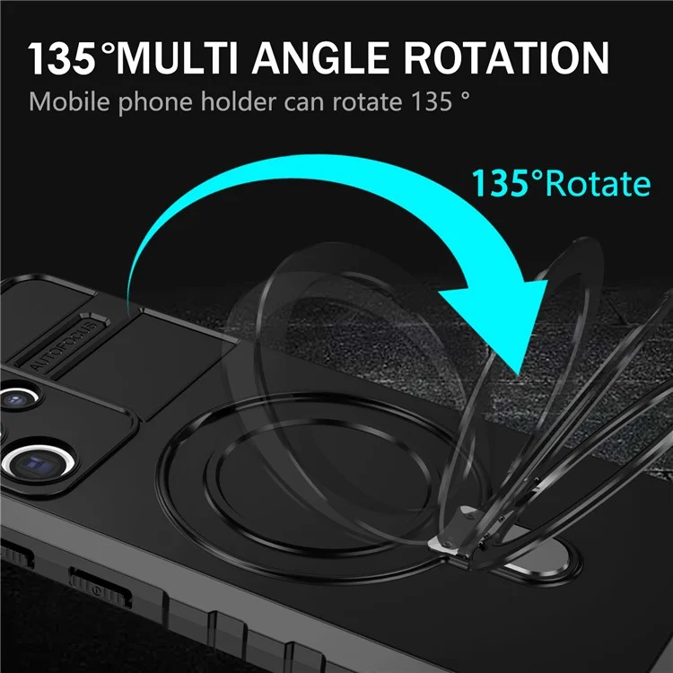 Para Samsung Galaxy S21 Ultra 5G Funda de Soporte Magnético de PC+TPU Resistente a los Arañazos - Negro