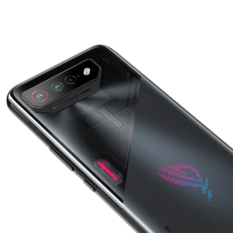 For Asus ROG Phone 7 5G / Phone 7 Pro TPU+PC Clear Case Magnetic Back Panel Kickstand Phone Cover - Translucent