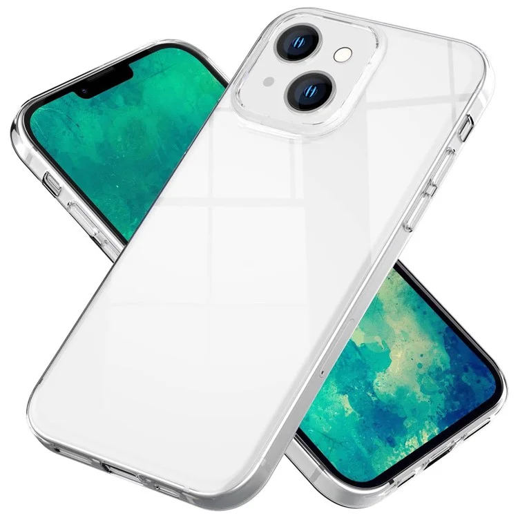 Anti-Fingerabdruck transparente TPU-Hülle für iPhone 15, stoßfeste Schutzabdeckung für das Telefon