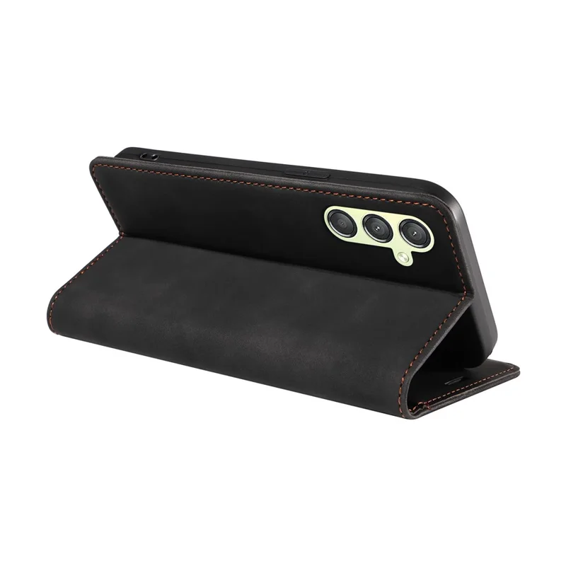BETOPNICE 003 For Samsung Galaxy A24 4G (162.1 x 77.6 x 8.3mm) RFID Blocking PU Leather Stand Cover Shockproof Wallet Cell Phone Case - Black