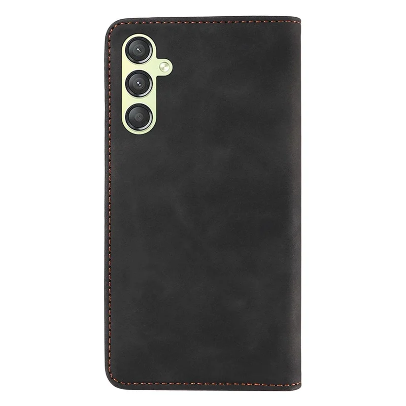 BETOPNICE 003 For Samsung Galaxy A24 4G (162.1 x 77.6 x 8.3mm) RFID Blocking PU Leather Stand Cover Shockproof Wallet Cell Phone Case - Black