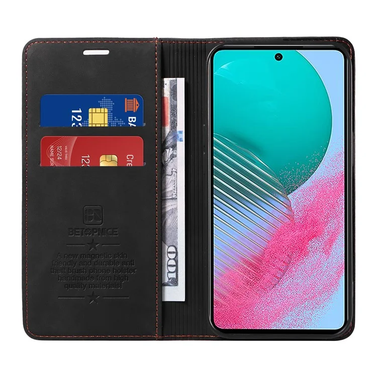 BETOPNICE 003 для Samsung Galaxy M54 5G / F54 5G Противоударный чехол-книжка из ПУ-кожи с защитой RFID - черный