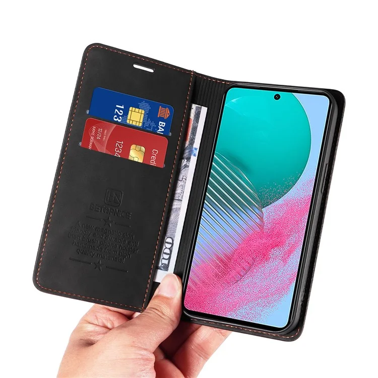 BETOPNICE 003 для Samsung Galaxy M54 5G / F54 5G Противоударный чехол-книжка из ПУ-кожи с защитой RFID - черный
