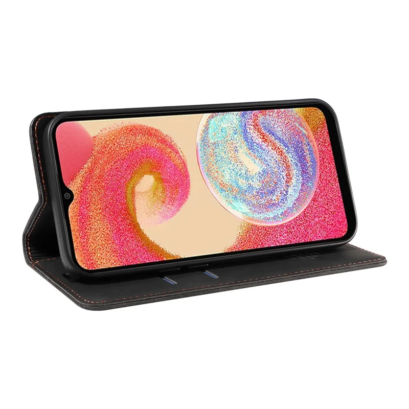 BETOPNICE 003 For Samsung Galaxy A04e 4G / F04 4G / M04 4G Wallet Cell Phone Case RFID Blocking PU Leather Stand Cover - Black