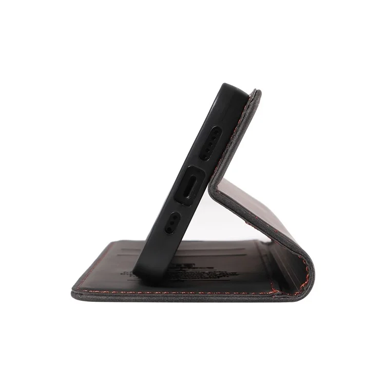 BETOPNICE 003 Para Samsung Galaxy A23 4G / A23 5G (Versão Global) / F23 5G / M23 5G/M13 4G Capa de Carteira de Couro PU com Bloqueio RFID e Suporte - Preto
