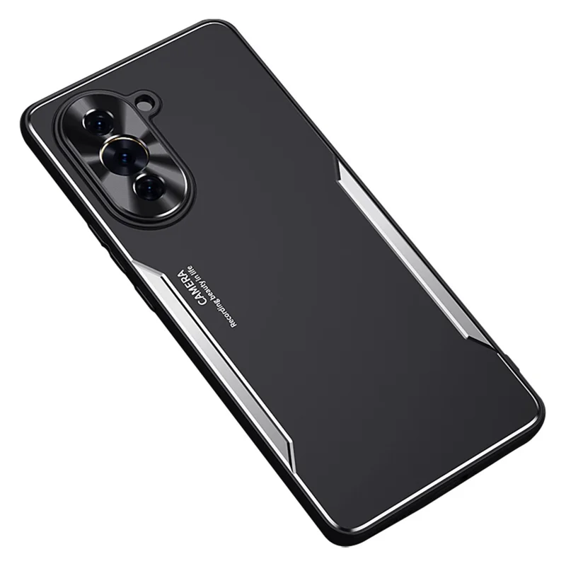 For Huawei nova 10 4G Anti-drop Phone Case Aluminium Alloy + TPU Cell Phone Cover - Silver
