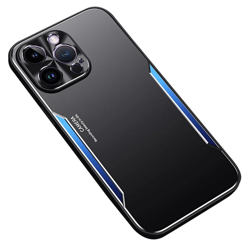 For iPhone 12 Pro Shockproof Cell Phone Shell Anti-dust Aluminium Alloy + TPU Phone Case Cover - Blue