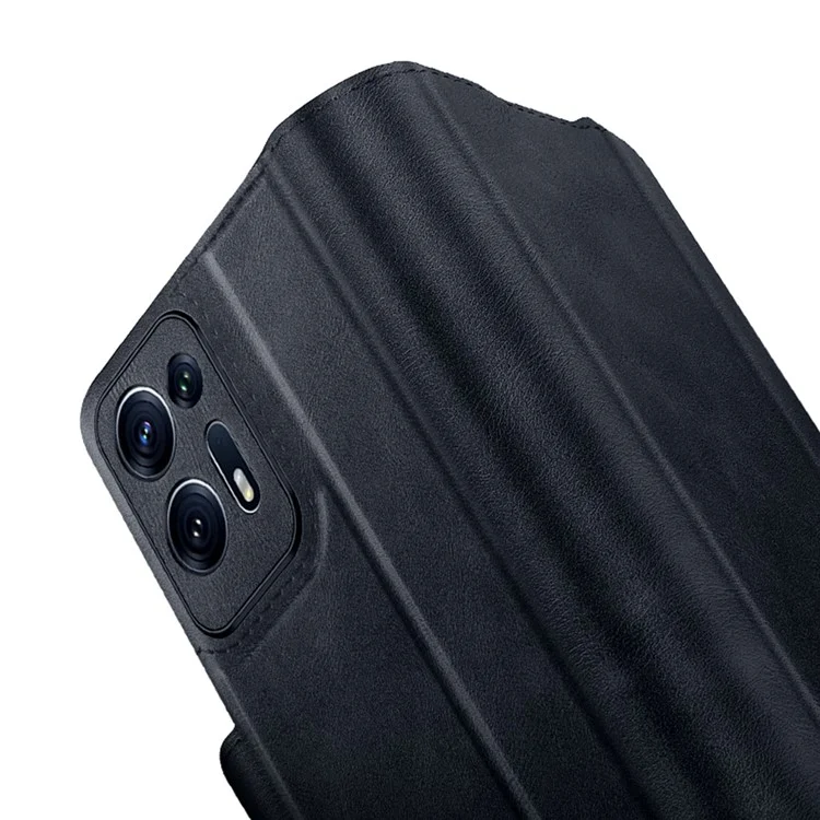 SULADA For Oppo Find N2 5G PU Leather+Hard PC Phone Case Stand Shockproof Cover - Sapphire