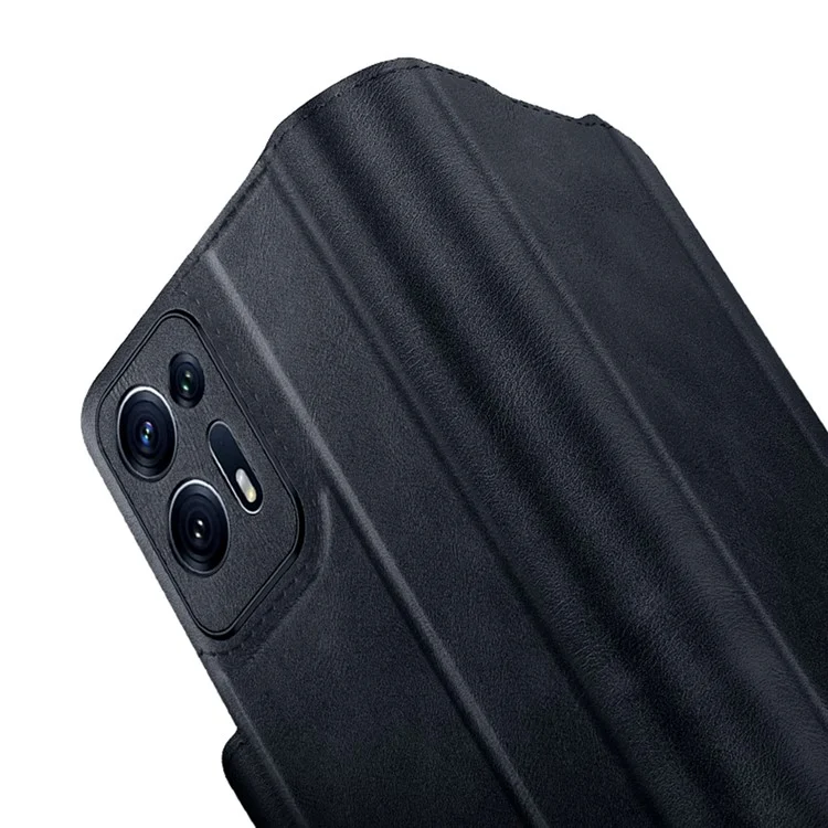 SULADA Für Oppo Find N Schutzhülle PU-Leder + PC-Abdeckung Anti-Drop Stand Handyhülle - Saphir