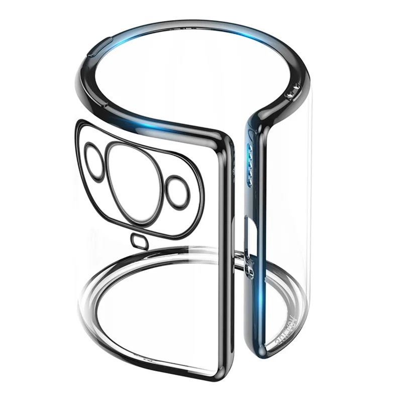 SULADA Custodia per Telefono con Rivestimento Elettrolitico per Huawei nova 11 / nova 12s 4G / nova 12 Lite 4G, Copertura Trasparente in TPU con Bordo Dritto Anti-Graffio - Viola