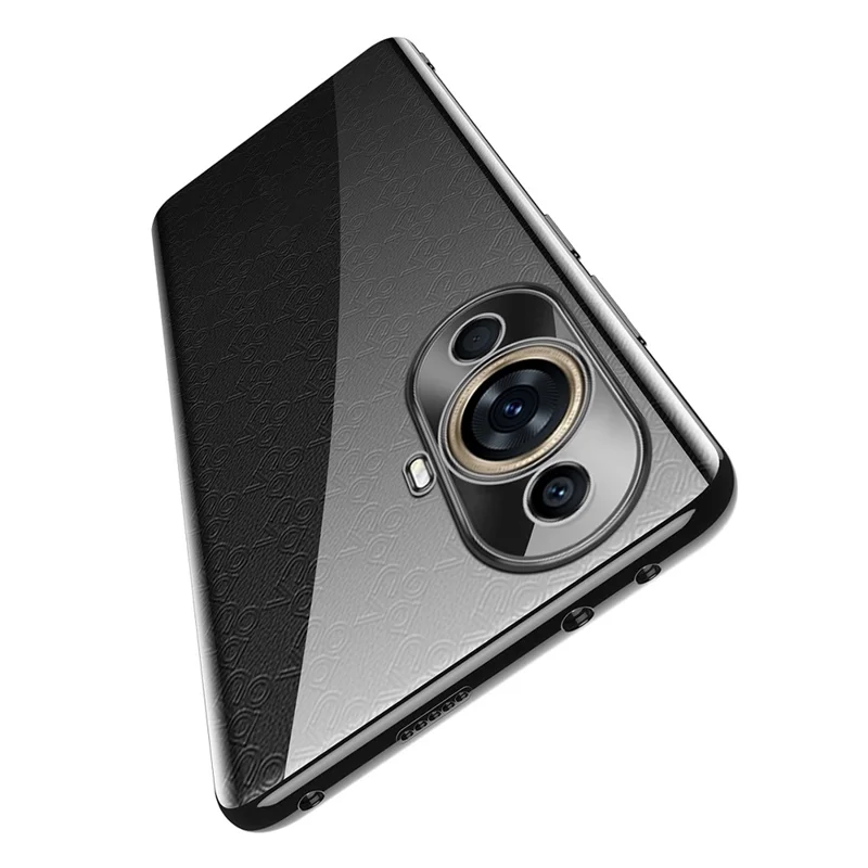 SULADA Custodia per Telefono con Rivestimento Elettrolitico per Huawei nova 11 / nova 12s 4G / nova 12 Lite 4G, Copertura Trasparente in TPU con Bordo Dritto Anti-Graffio - Viola