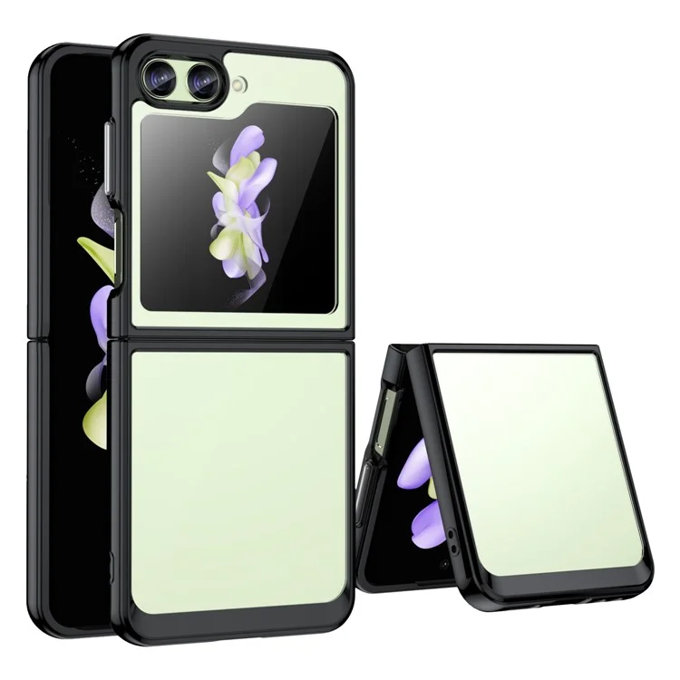 Para Samsung Galaxy Z Flip5 5G Capa Protetora de Telefone Móvel Transparente - Preta