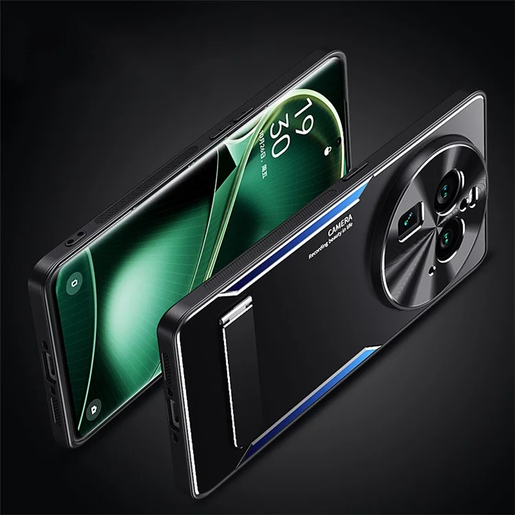 Custodia antiurto per Oppo Find X6 in lega di alluminio + custodia per telefono TPU slim Anti-Drop - Rosso