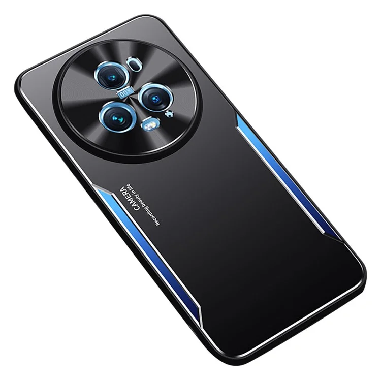 Funda de teléfono móvil For Honor Magic5 Pro Slim-fit, de aleación de aluminio + TPU - Azul