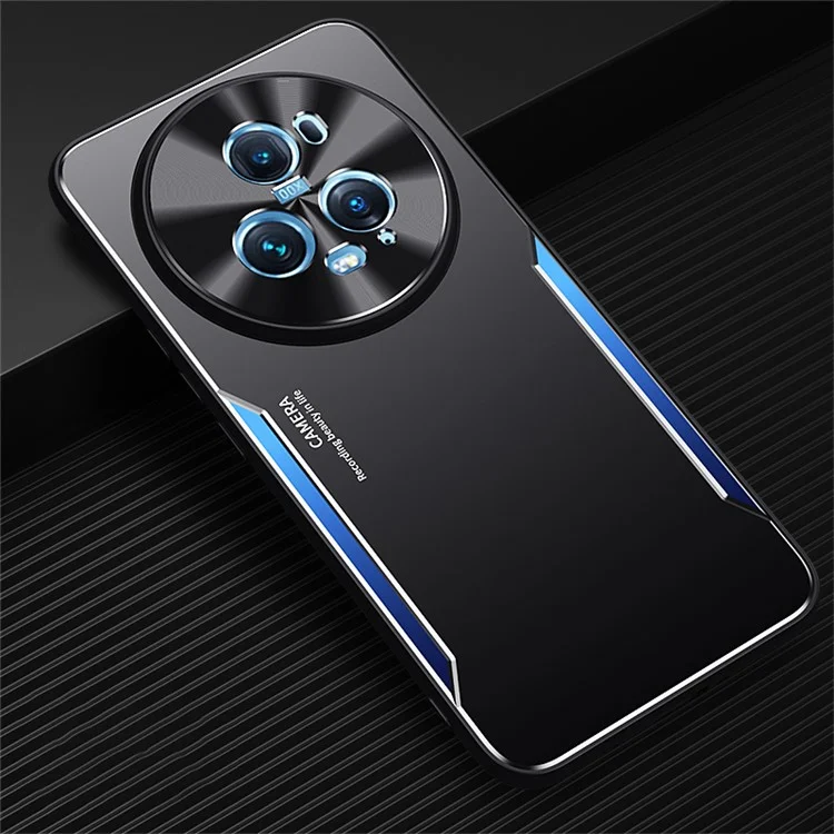 Funda de teléfono móvil For Honor Magic5 Pro Slim-fit, de aleación de aluminio + TPU - Azul