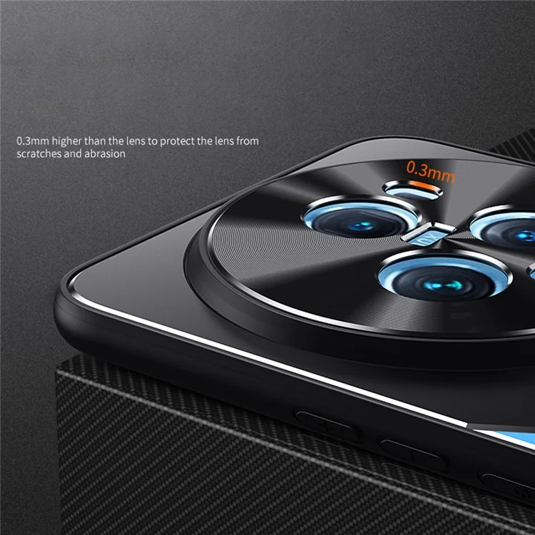 Funda de teléfono móvil For Honor Magic5 Pro Slim-fit, de aleación de aluminio + TPU - Azul