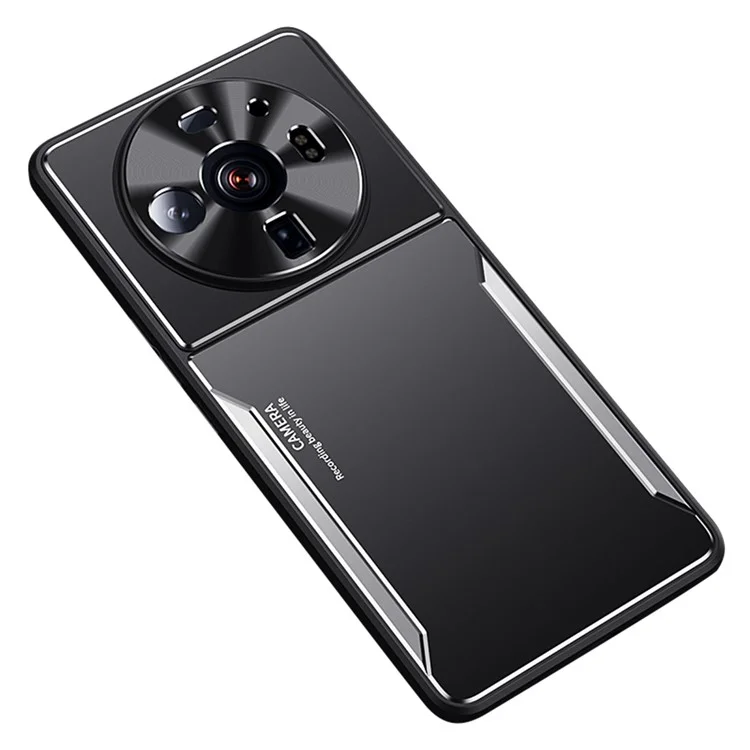 Для Xiaomi 12S Ultra 5G ударопрочный чехол из ТПУ + алюминиевый сплав, устойчивый к царапинам чехол для телефона - Серебряный