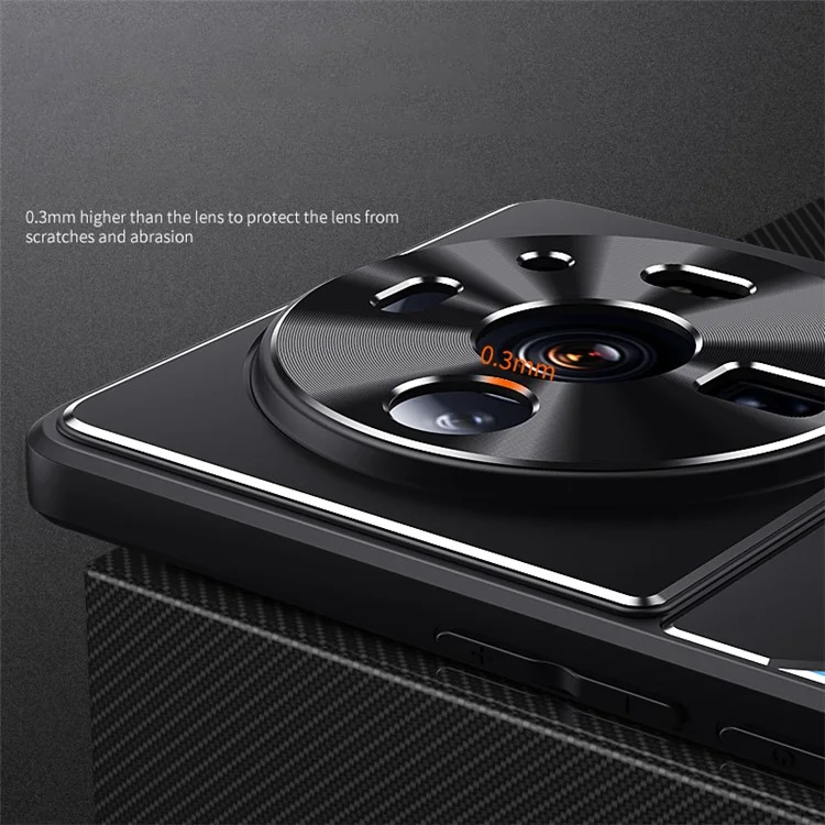 Для Xiaomi 12S Ultra 5G ударопрочный чехол из ТПУ + алюминиевый сплав, устойчивый к царапинам чехол для телефона - Серебряный