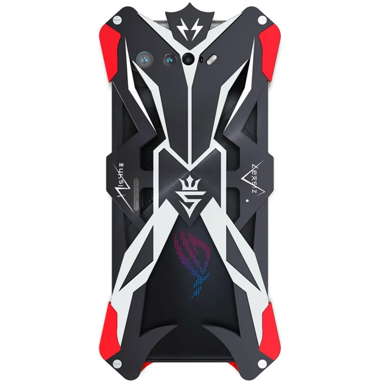 Shockproof Phone Case for Asus ROG Phone 7 5G , Aluminum Alloy Heavy Duty Protection Phone Cover