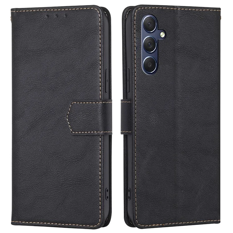Pour Samsung Galaxy M54 / F54 5G RFID Blocking Wallet Phone Case PU Leather Stand Cover - Noir