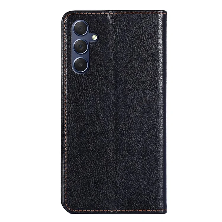 Para Samsung Galaxy M54 / F54 5G Magnetic Closing Phone Case Capa de Carteira de Couro PU com Suporte - Preto