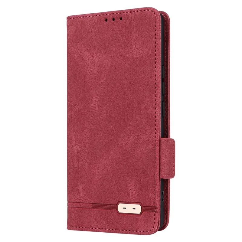 Pour Xiaomi Civi 3 5G Hardware Decor Étui de téléphone en cuir PU Support Portefeuille Couverture - Rose