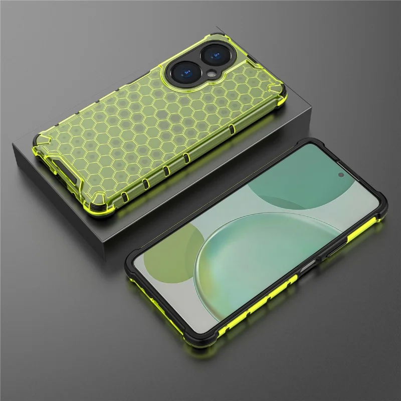 Per Huawei nova 11i Honeycomb Texture TPU+PC Cover Drop-proof Phone Case - Verde
